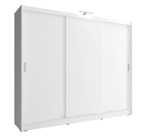 Ντουλάπα 24114-WK1w-250 Συρόμενη Χρώμα Λευκό  250x214x62cm