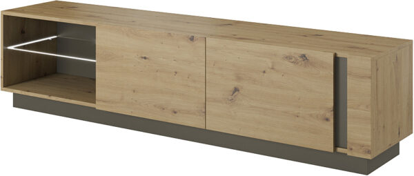 Έπιπλο τηλεόρασης 36146-ARC-BTV Artisan+Γραφίτης 187,5×45,5x40cm