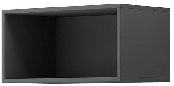 Ραφιέρα τοίχου 38107-ENJ-60-g Γραφίτης 60x30x35cm
