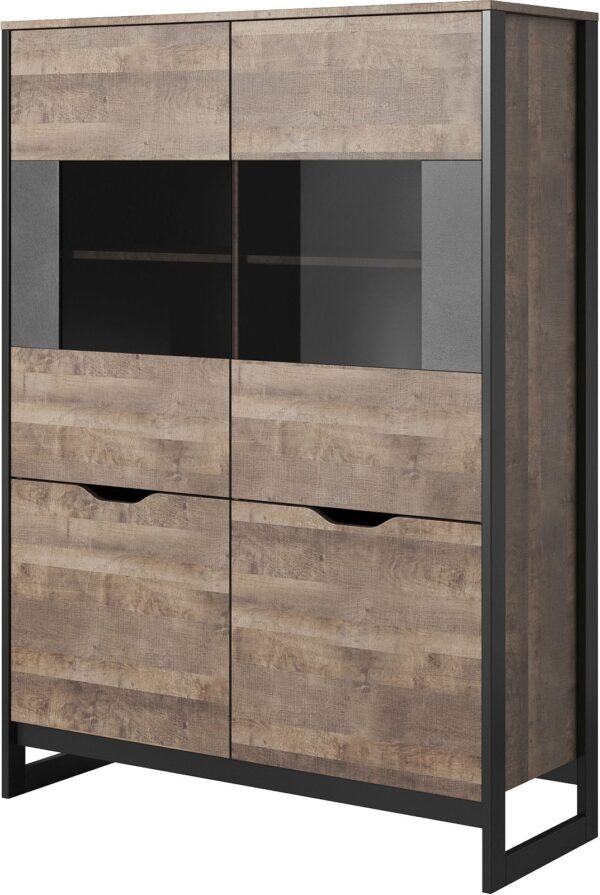 Βιτρίνα Arden: Sand gragne+matera 108.6x150x39.6cm