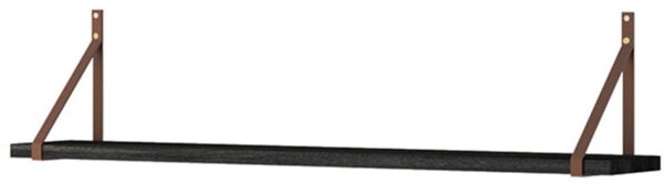 Ράφι τοίχου dark χρώμα black stone 102x31x17cm