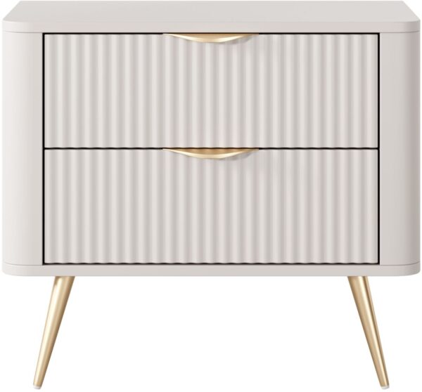 Κομοδίνο Lante Μπεζ 63x55x38cm
