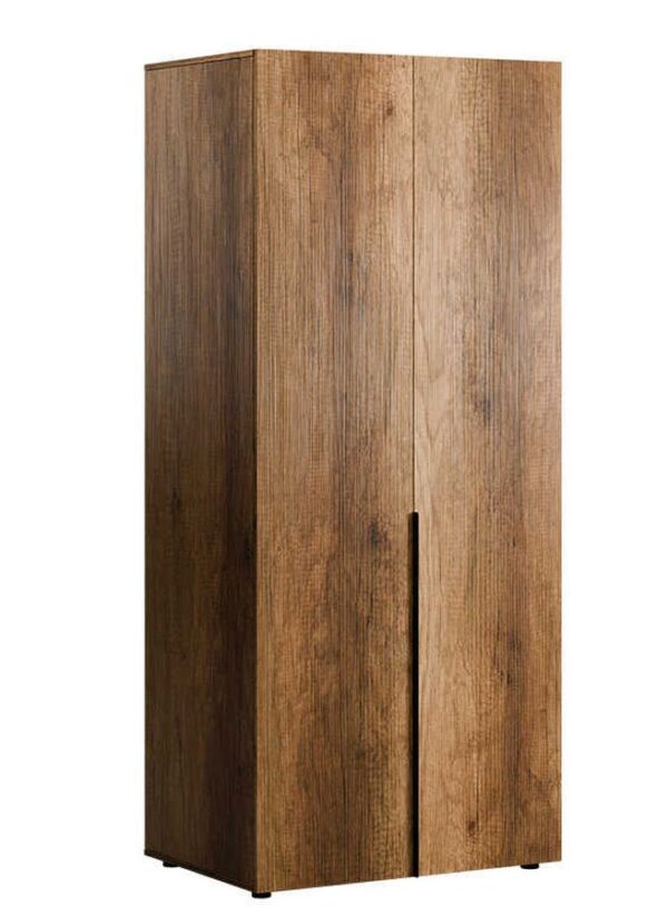 Ντουλάπα GRD-1726-OO Oryana Δίφυλλη Καρυδιά 90x210x62cm με 6 ράφια