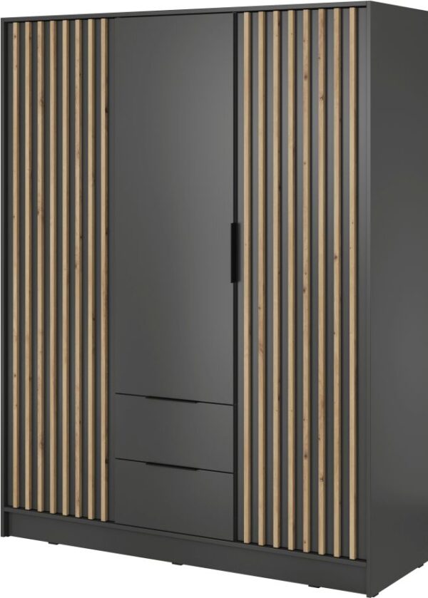 Nτουλάπα Τρίφυλλη Nelly Γραφίτης 155x200x51cm