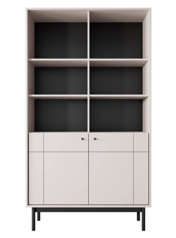 Στήλη Japandi Λευκό Kazmir 103x184x39cm
