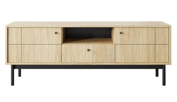 Έπιπλο τηλεόρασης Japandi Φυσικό Dab linea 153x56x39cm