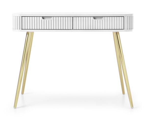 Κονσόλα  Zova Λευκό + Χρυσό 103x80x49cm
