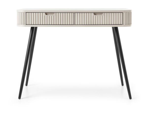 Κονσόλα  Zova Λευκό Kazmir + Ανθρακί 103x80x49cm