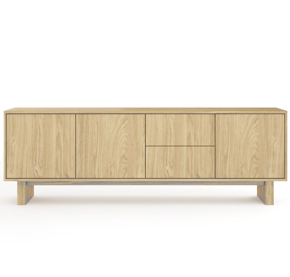 Έπιπλο τηλεόρασης NABU Φυσικό Βελανιδί 183x62x38cm